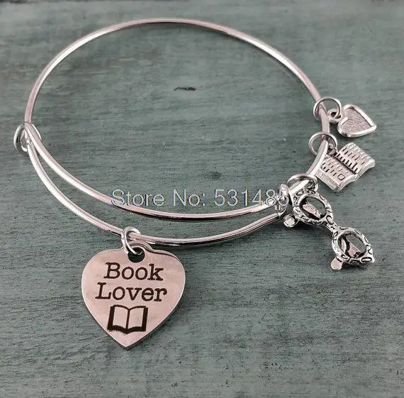 12 шт. регулируемый браслет-подвеска в виде книги для влюбленных | Украшения и