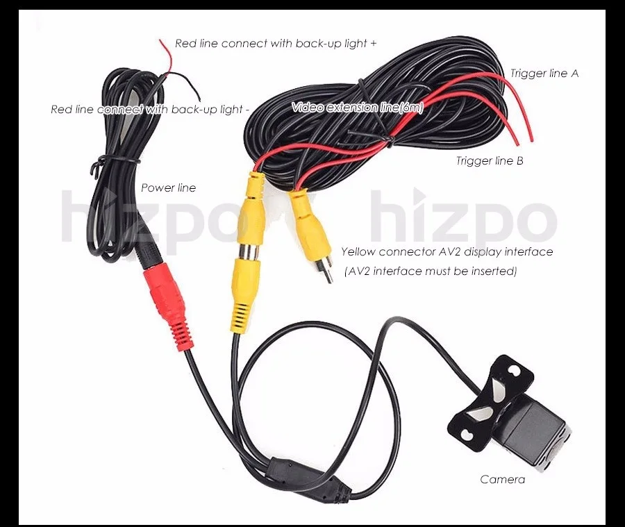 Auto Universal Waterproof Car Rear View Camera Navigation Lights Reversing back up CCD Parking Assistance | Автомобили и