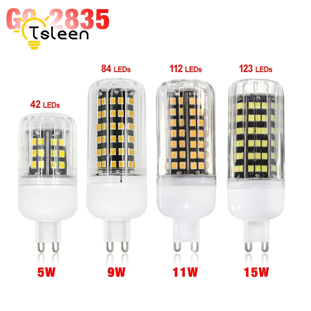Домашний декор SMD 2835 G9 Светодиодная лампа 5 Вт 9 11 15 220 В светодиодная светильник
