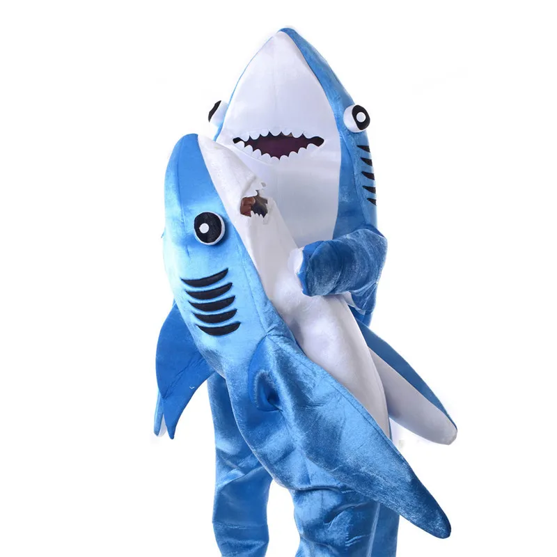 Onesies Adults Kids Halloween Christmas Cosplay Costume Shark Stage Fancy Dress Jumpsuit Free Shipping Promotion Super Quality
