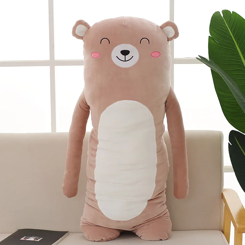 bear Милые Мультяшные мягкие животные коала Тоторо Единорог медведь кошка спящие куклы тела подушки плюшевые игрушки подарки для детей - Цвет: bear
