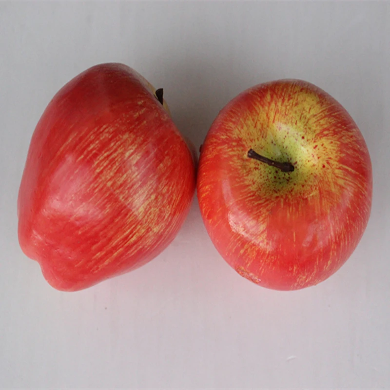 2 шт. поддельные orange Delicious яблок 8 см * 7 5 искусственной имитации Симпатичные Apple