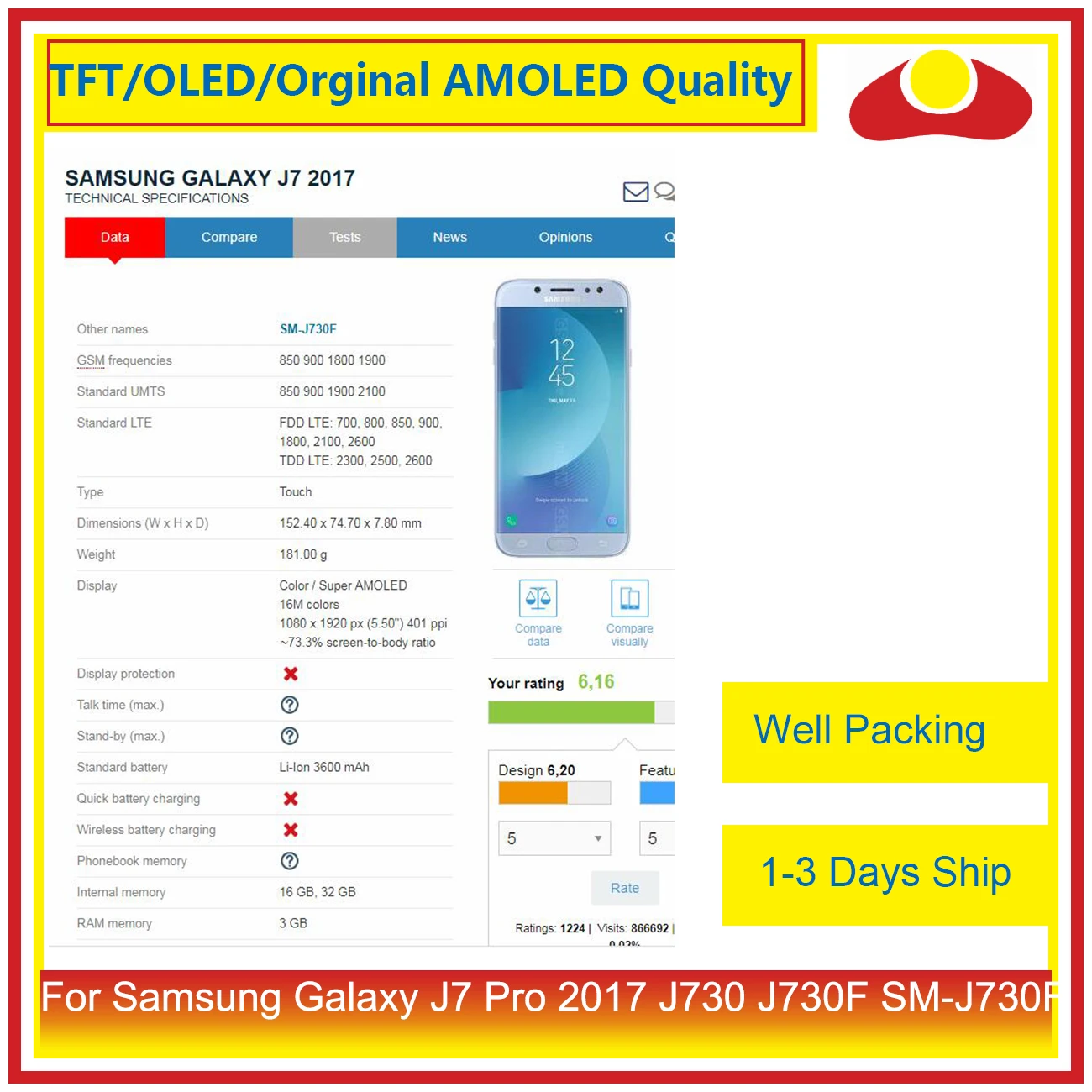 5," для samsung Galaxy J7 Pro J730 J730F SM-J730F ЖК-дисплей с сенсорным экраном дигитайзер панель Pantalla в комплекте