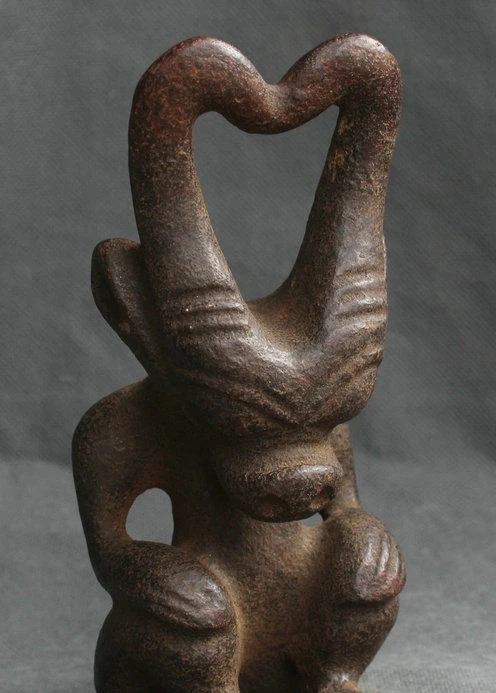 6 4 &quotкитайский Хуншань культурный древний нефритовый рисунок солнце-Бог фигура