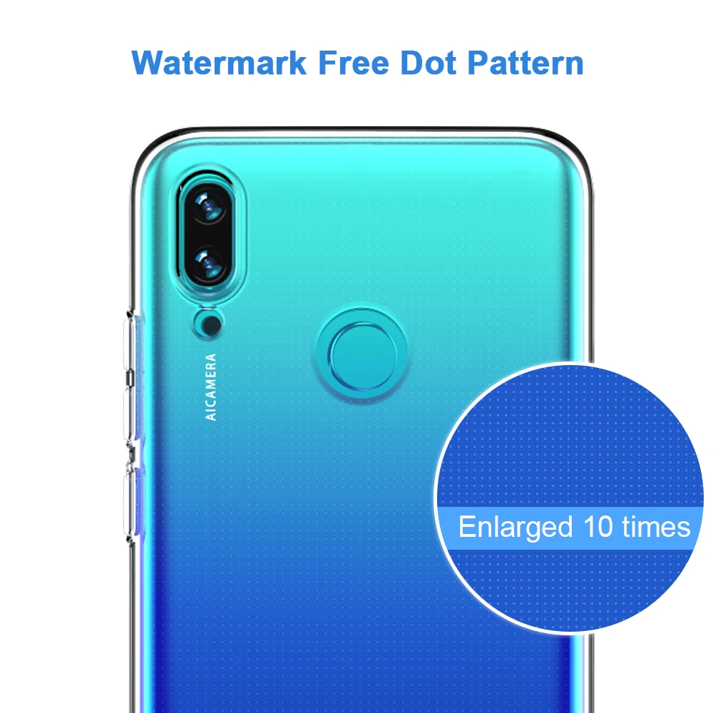 Anti Scratch Phone Case For Huawei P Smart 2019 Clear Silicone Soft Cover |