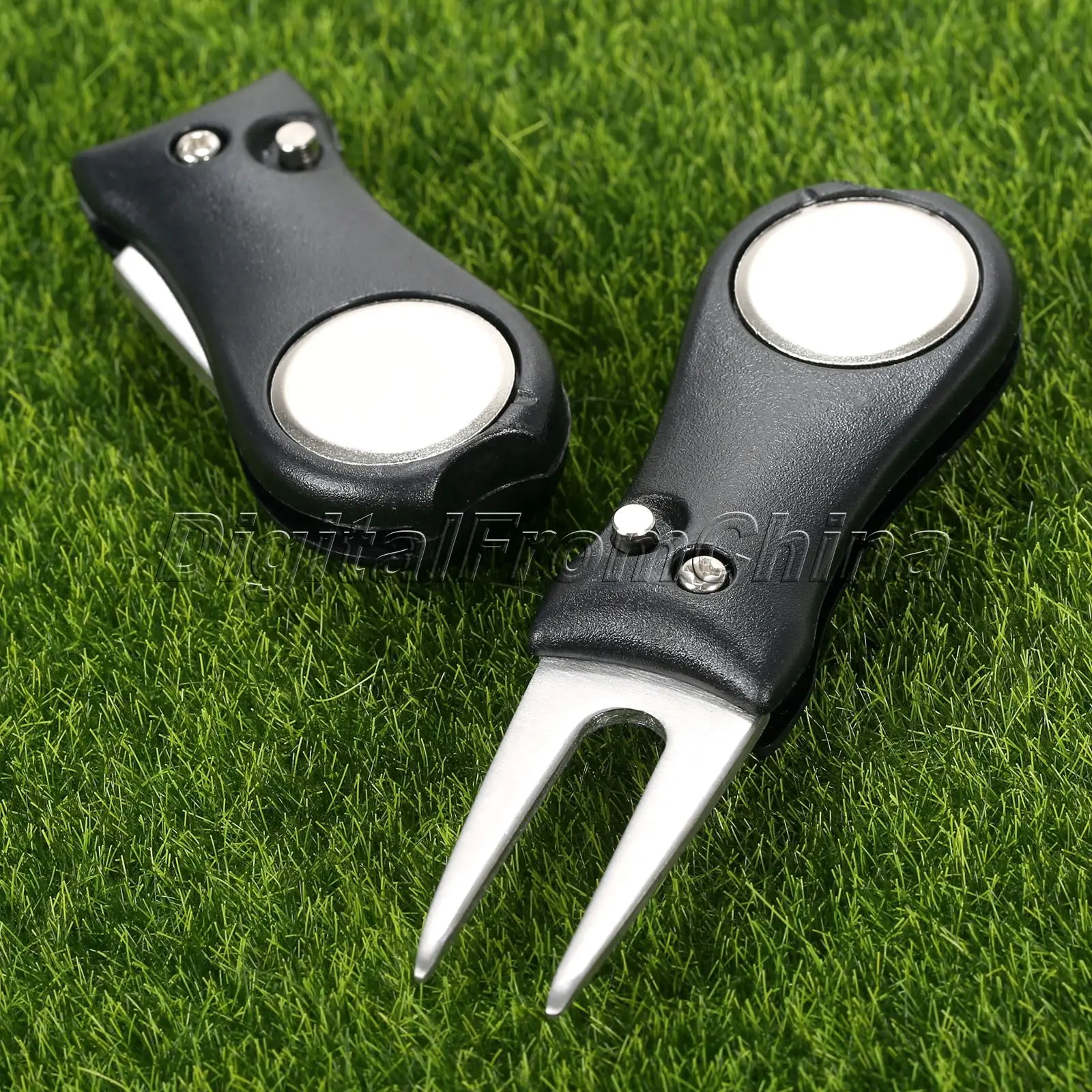 Комплект из 2 предметов черного цвета нержавеющей стали практичная Гольф клуб