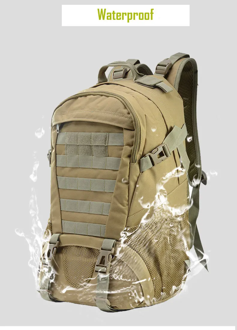 Военный рюкзак тактический армейский водонепроницаемый Оксфорд Molle Сумка Спорт на открытом воздухе Кемпинг путешествия треккинг камуфляж рюкзаки