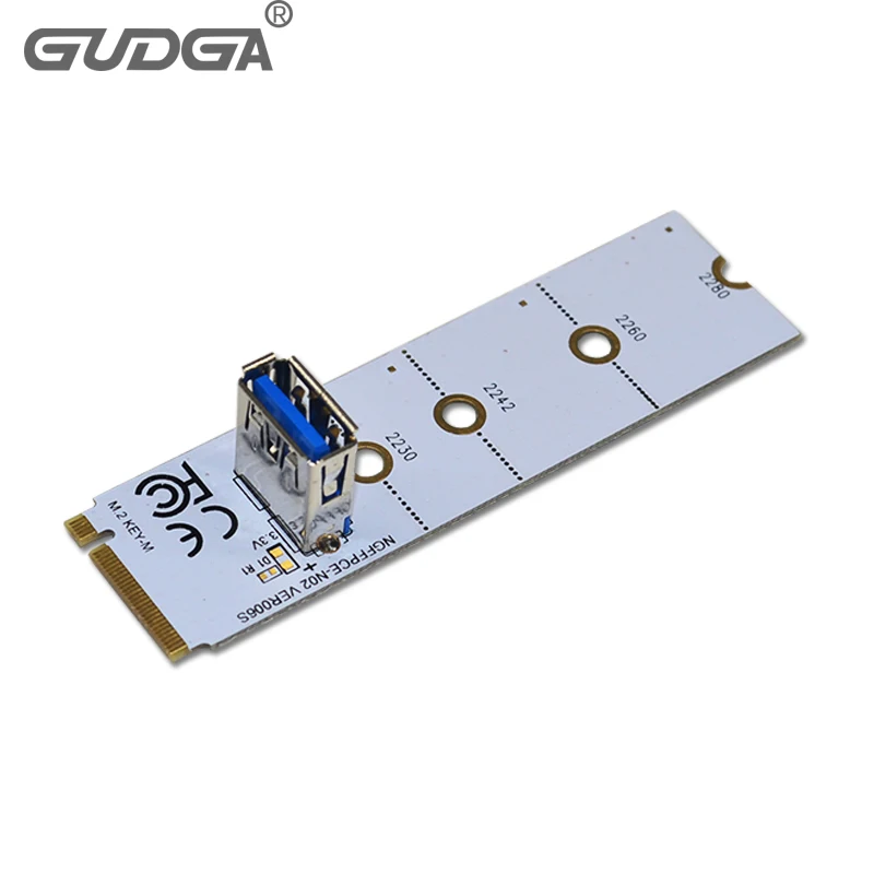 2 шт./лот NGFF к PCI E Райзер карта M2 слот PCIe Расширенная USB 3 0 удлинитель адаптер для