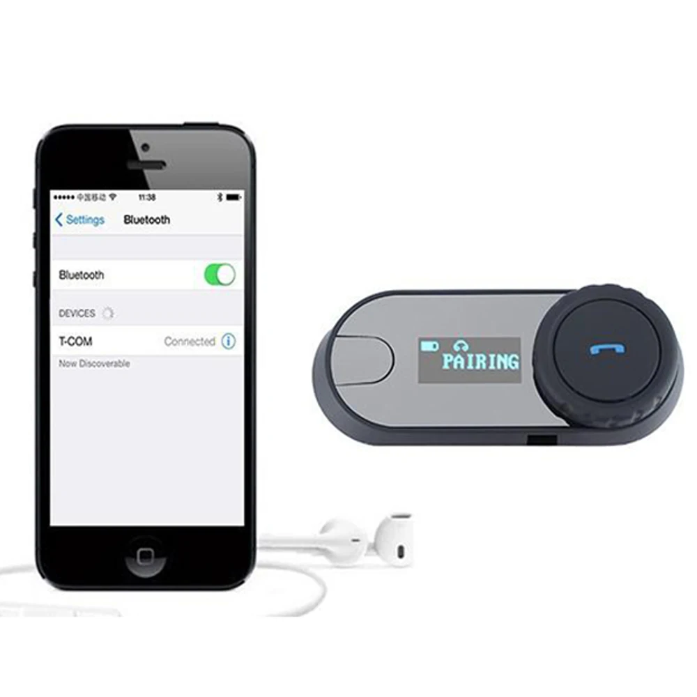 2 шт. FreedConn TCOM-SC Bluetooth гарнитура мотоциклетный шлем домофон Handfree переговорные колонки система внутренней связи с ЖК FM
