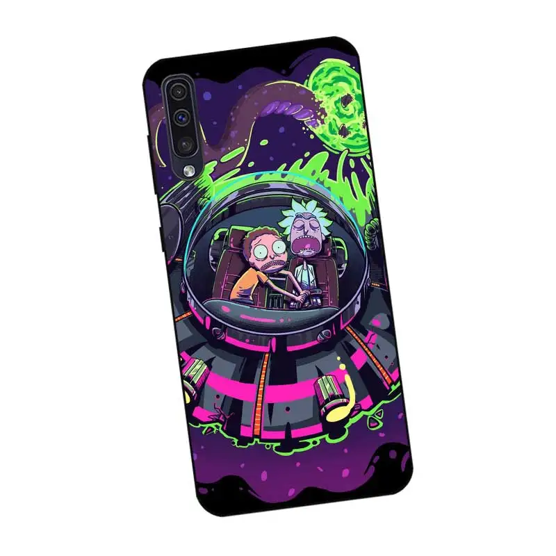 P184 Рик и Морти Cool Черный силиконовый чехол для samsung Galaxy A6 A7 A8 A9 A10 A30 A40 A50 A60 A70 A80 A90 5G