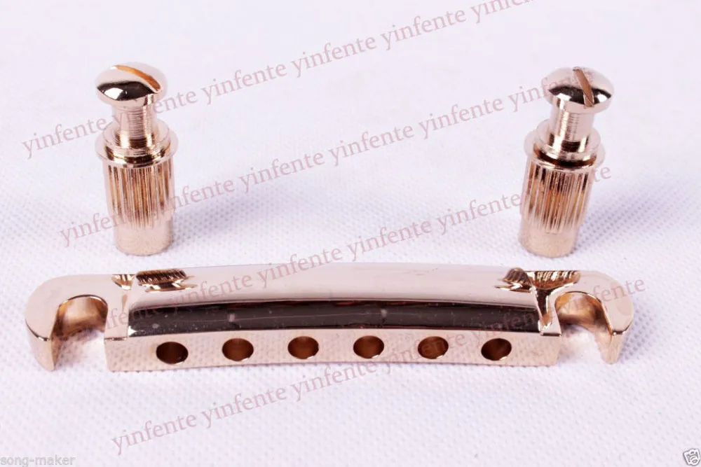 

Free shipping 1 pcs Golden Guitar Bridge tailpiece Bridge BY931