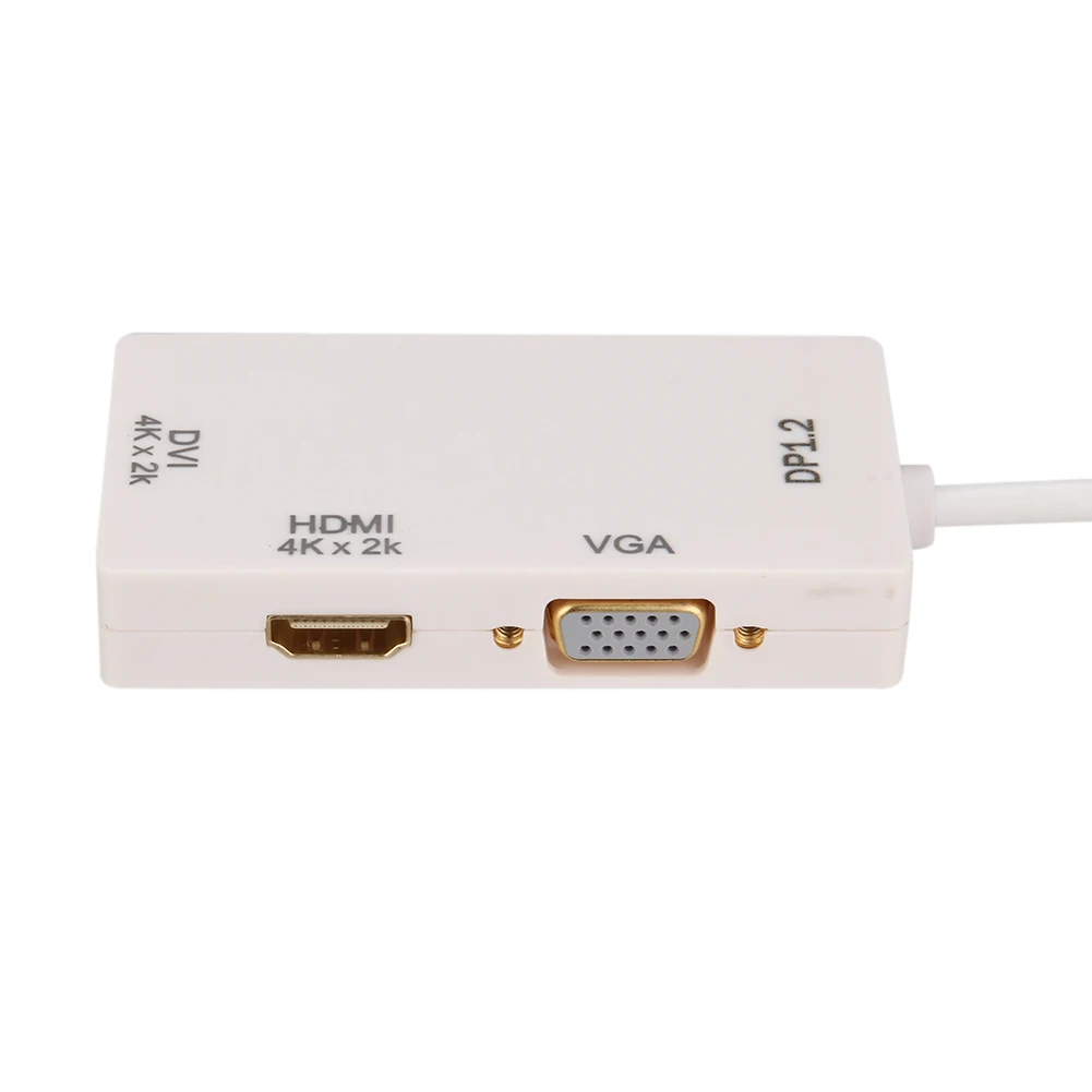 Высококачественный Кабель-адаптер Mini DisplayPort DP to 4K HDMI DVI VGA 3 в 1 для MacBook Pro |