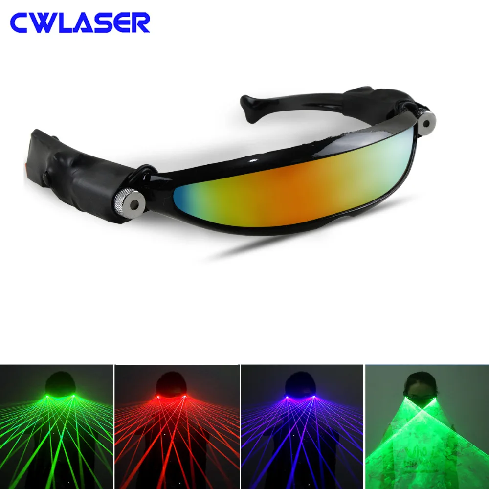 

Лазерные очки с двумя линзами 100 мВт нм Зеленый/нм красный/нм синий лазер с линейными узорами колпачки для танцев, вечеринок и шоу