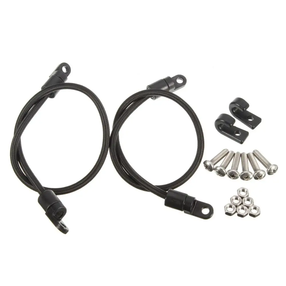 ГОРЯЧАЯ 2 шт. Черный Морские Рыбацкая Лодка Каяк Bungee Cord Весло Держатель Проволоки