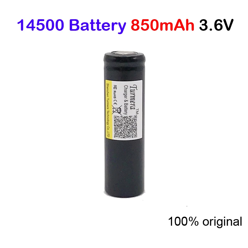 Аккумулятор 14500 фонарик 850 mah 3 7 V перезаряжаемый аккумулятор для зарядного