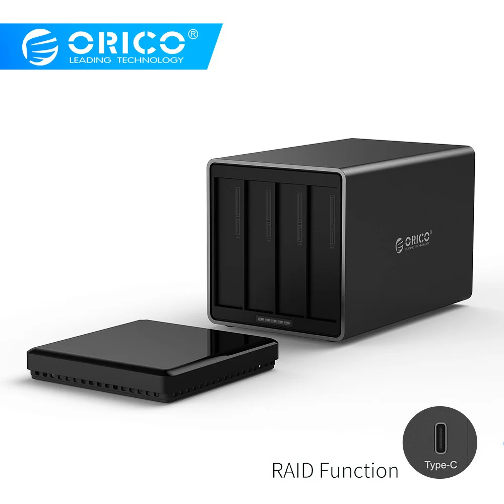 Док станция ORICO NS400RC3 4 Bay Type C с поддержкой Raid 40 ТБ для хранения 5 Гбит/с UASP адаптером