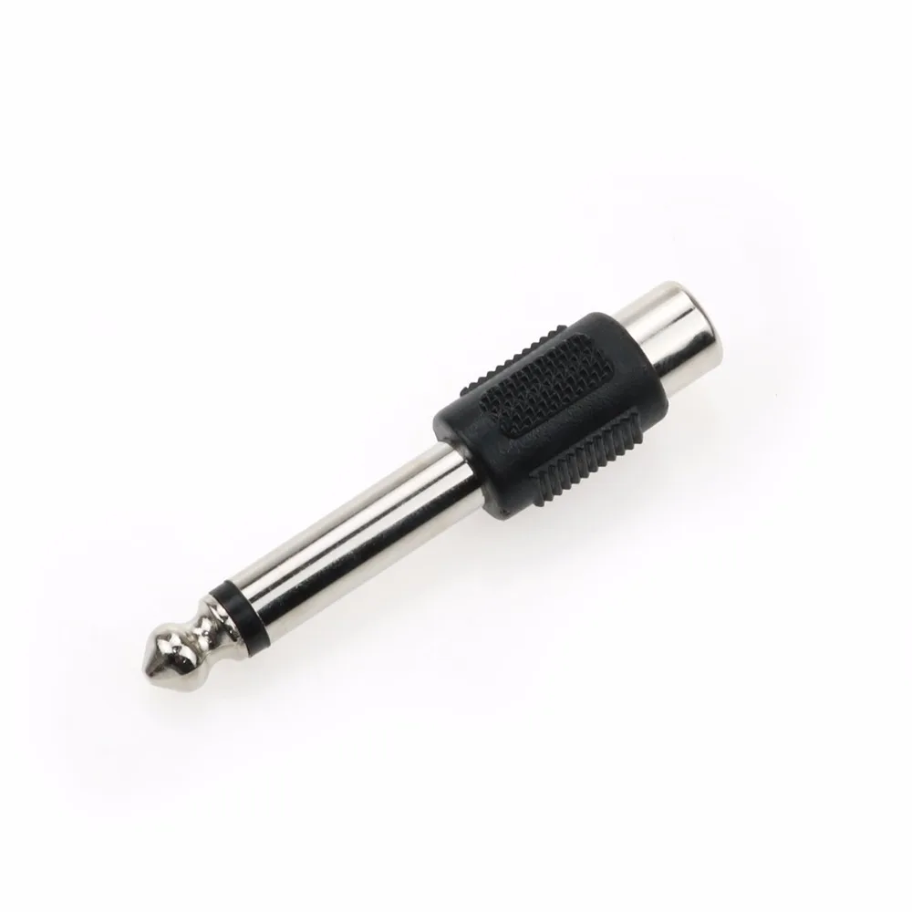 JCD 0 25 &quot1/4 6 5 мм 35 моно штекер AV аудио разъем к RCA гнездовому аудиоразъему адаптер