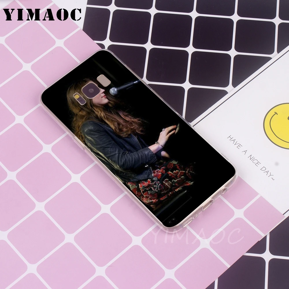 Мягкий чехол YIMAOC Jasmine Van den Bogaerde для Galaxy j3 j5 j6 j7 A5 2016 2017 A6 A9 2018 Note 8 9 S7 edge S8 S9 S10 Plus S10e |