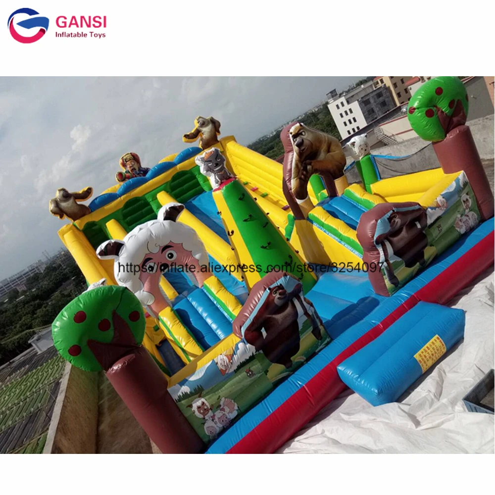 Забавный надувной замок для детского парка 10 м|Надувные игрушки| |