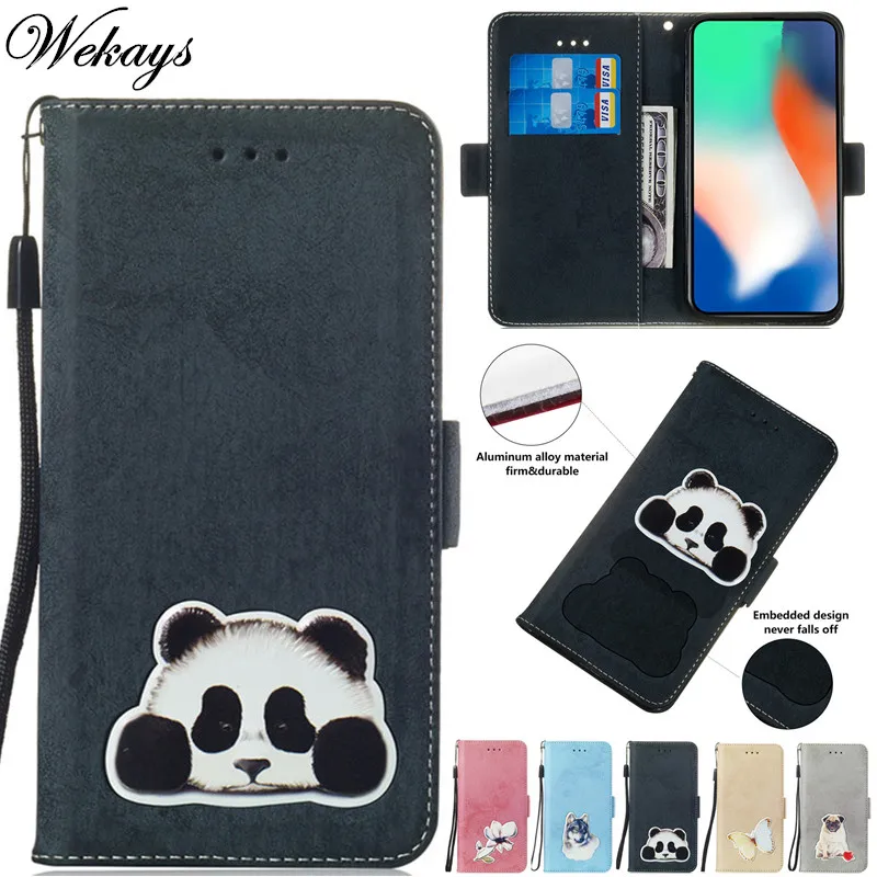 Wekays Coque для Huawei Mate 20 Lite кожаный чехол с рисунком панды Pro чехлы Shell|Чехлы-портмоне| |