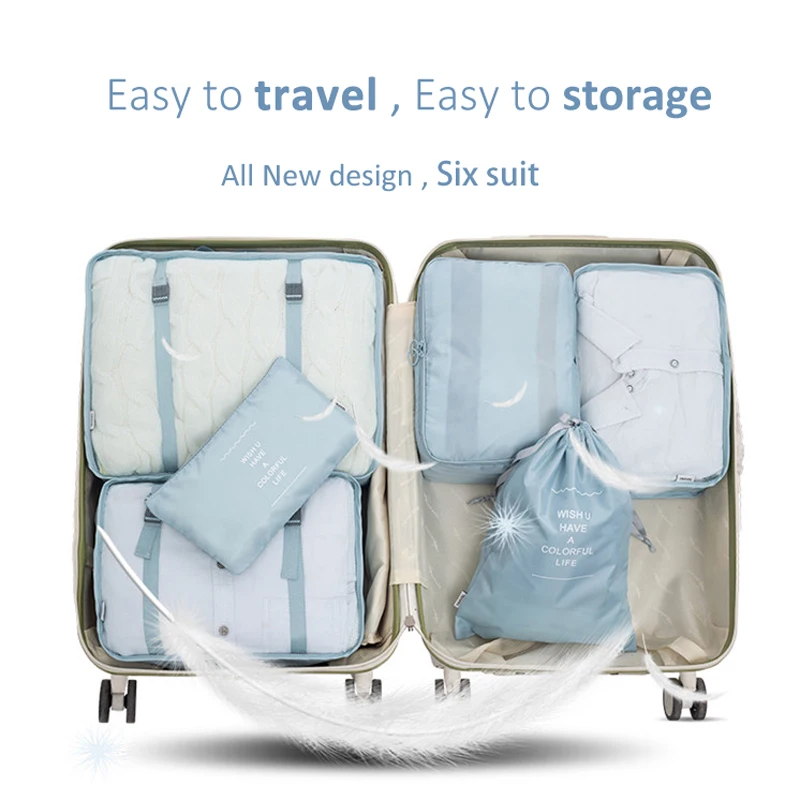 6 шт. дорожные сумки для хранения одежды | Дом и сад