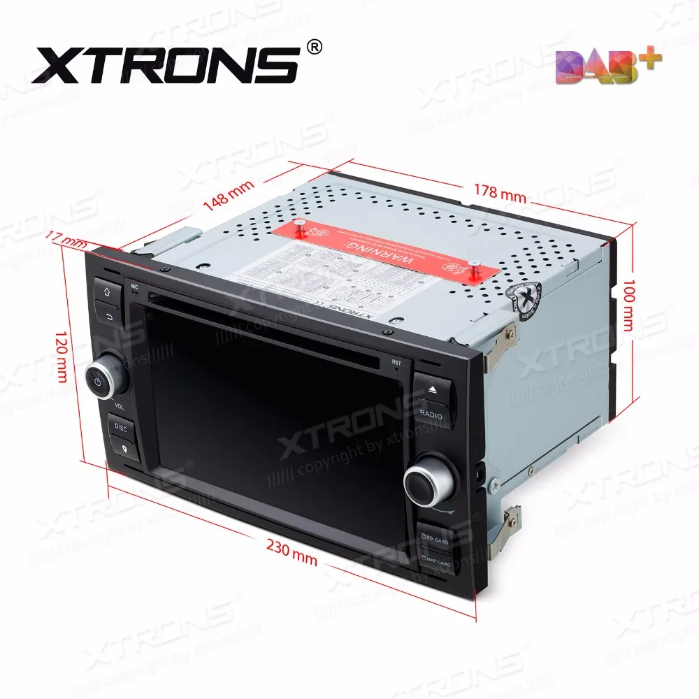 XTRONS 7 дюймов Автомобильный DVD плеер 2 din радио DAB + Canbus GPS навигации для Ford Focus II C Max 2005