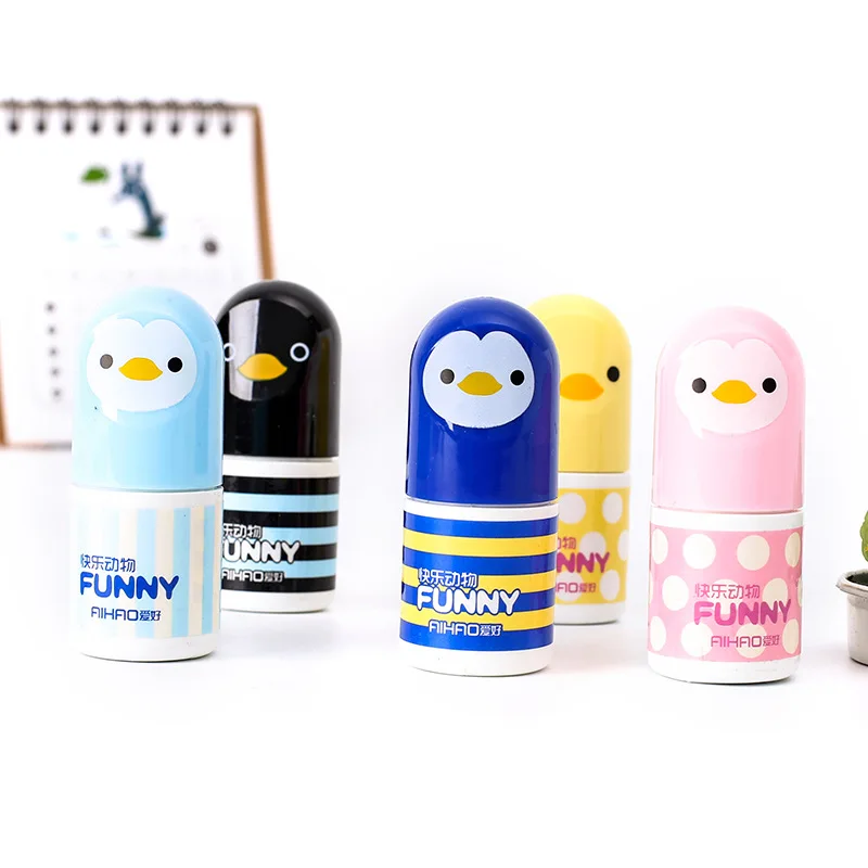 Корректирующая лента Kawaii в виде животных форме пингвина для школьников 1 шт./лот|Корректирующие ленты| |