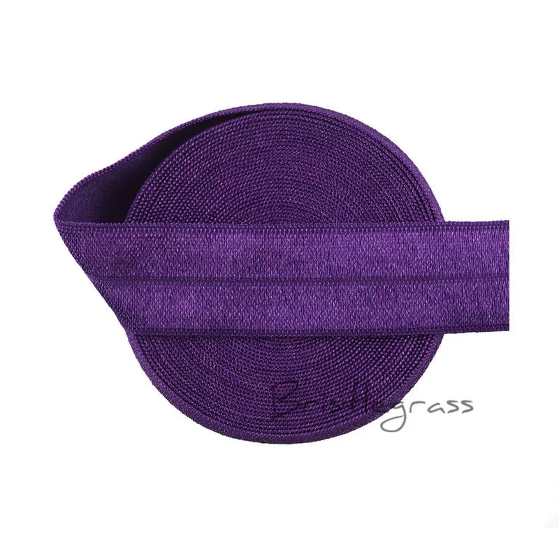 Блестящая трава 5 ярдов 3/4 &quot20 мм пастельно зеленый FOE Fold Over Elastic Spandex Satin Bands