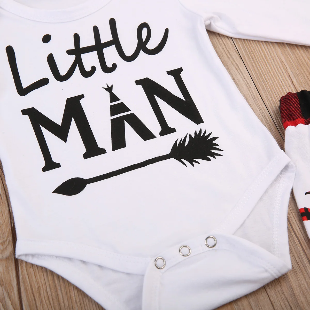 Little Man Long Sleeve Romper New 2017 Newborn Baby Boys Christmas Outfits ClothesRural map Animal Tree Pants Set |