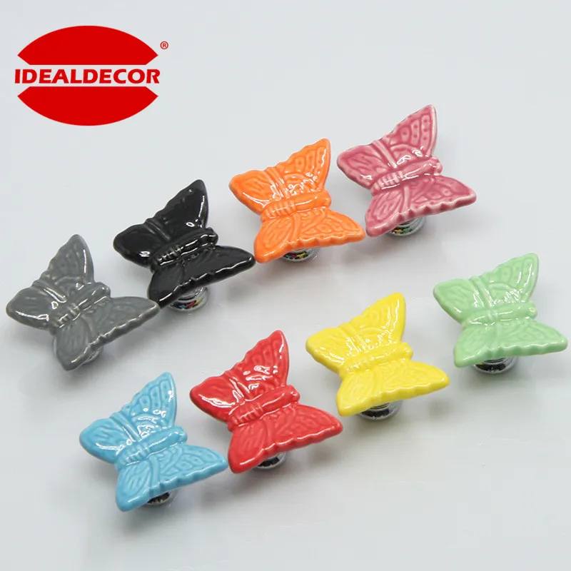 1 шт. керамическая ручка бабочка для шкафа|knobs pulls|knob pull handlecabinet knobs |