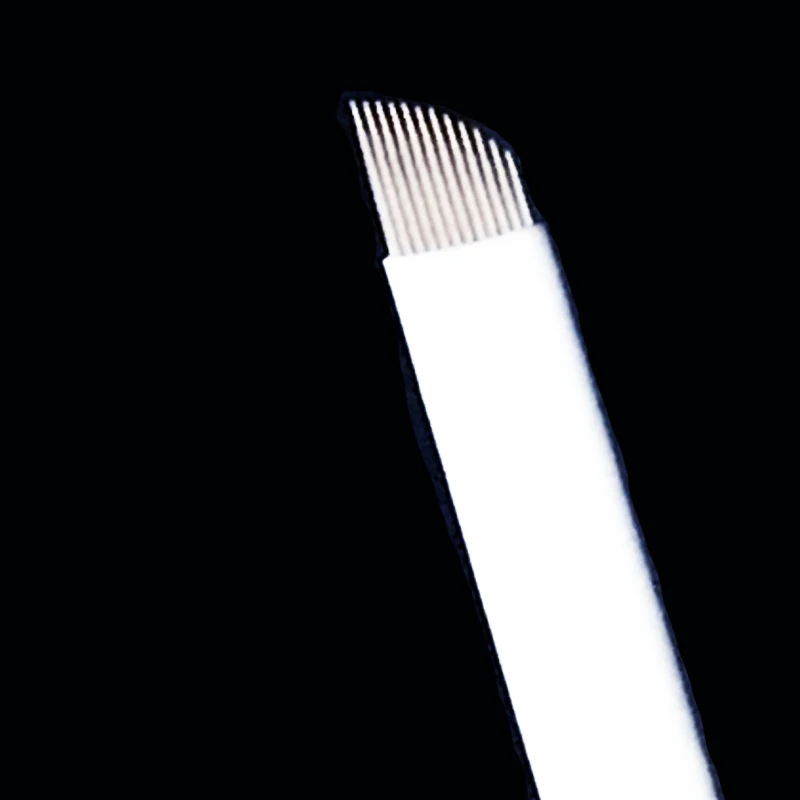 

500pcs/ Box Hot Sale 12 Flex Microblading Needles Blades Permenent Makeup Pins 12 Tattoo Needle For Micrblading Pen