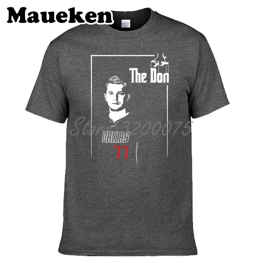 Мужская футболка Luka The Don Doncic 77 Godfather Poster Style в стиле Даллас для фанатов подарок с