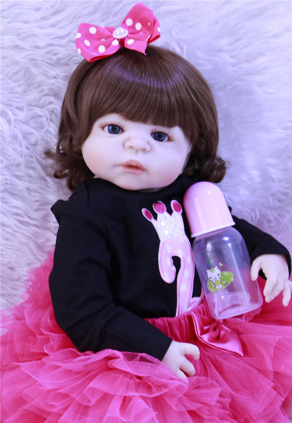 Bebes reborn menina, NPK, куклы для новорожденных, 57 см, полностью силиконовые, Виктория, кукла принцессы для новорожденных девочек, игрушка в подарок, bonecas