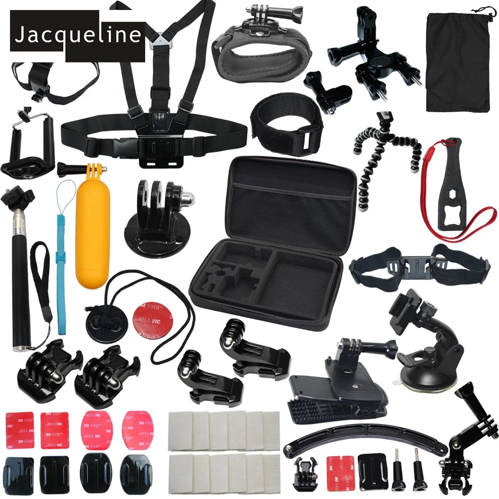 Комплект спортивных аксессуаров Jacqueline для Gopro hero HD 6 5 4/3/2 SJCAM SJ4000 SJ5000 SJ6000 EKEN H9R H9|sj4000