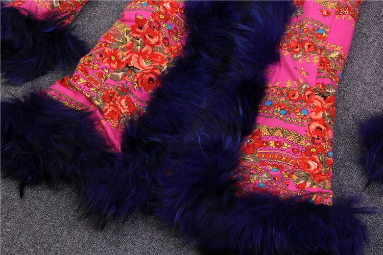 Женская Осенняя меховая верхняя одежда с воротником из натурального меха 2017 |