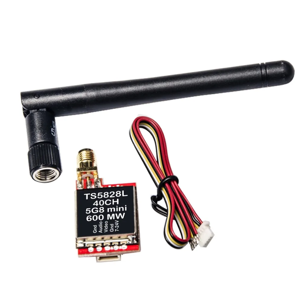 АКК FPV TS5828L/KC25/CA40 5 8G 600MW 40Ch Мини AV Передатчик для мультикоптера|av transmitter|mini transmitter600mw