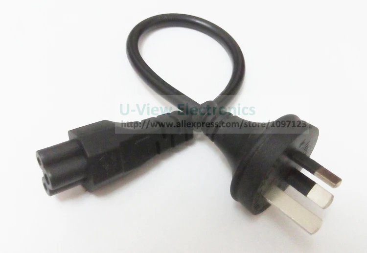 Фото Travel силовой кабель с разъемом IEC SAA Australia 3Pin Male к C5 Female Clover Leaf питания для