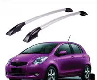 FUWAYDA  car styling Roof Rack Boxes Side Rails Bars Luggage Carrier A Set For Toyota Yaris 2007 -2013 2008 2009 2010 2011 2012