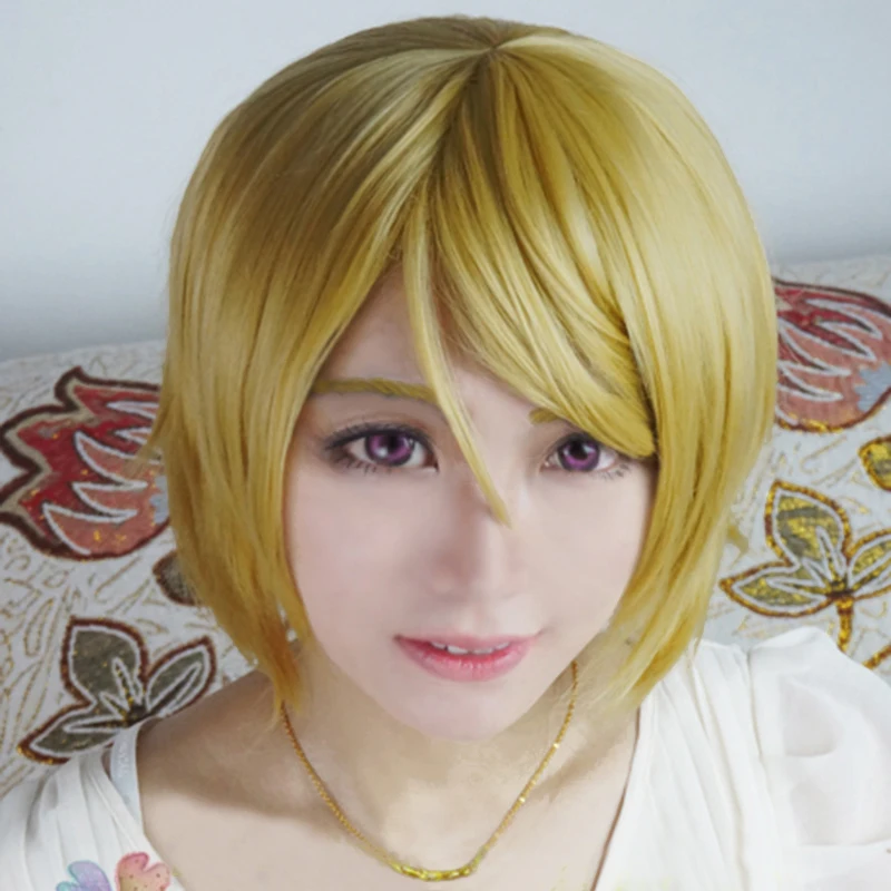 Высококачественное аниме Love Live! LoveLive Koizumi Hanayo короткие льняные зеленые