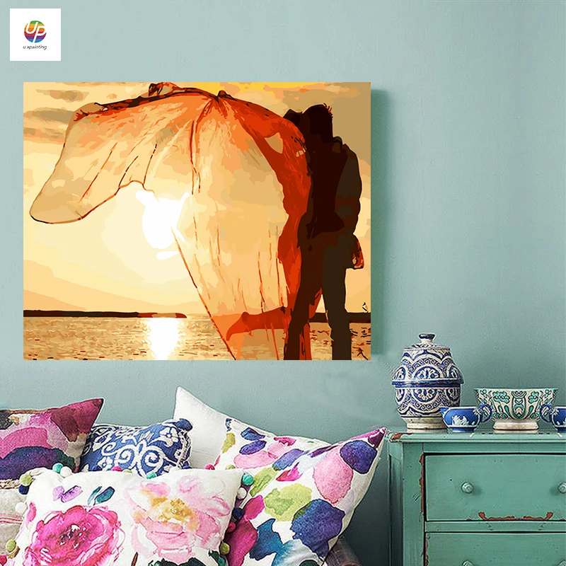 Бескаркасная цифровая живопись по номерам для любителей морского побережья