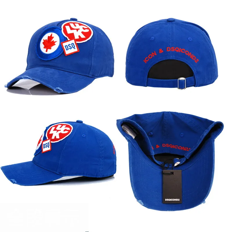 

DSQICOND2 Cotton Brand Baseball Caps Casquette Homme Snapback Cap Letter Patch DSQ Dad Hat for Men Women Bone Gorras Trucker Cap