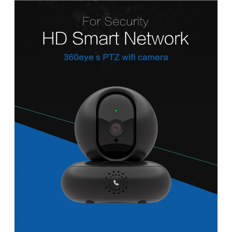 Новый Благородный черный 1080P Smart WiFi Камера Беспроводной IP 360 градусов