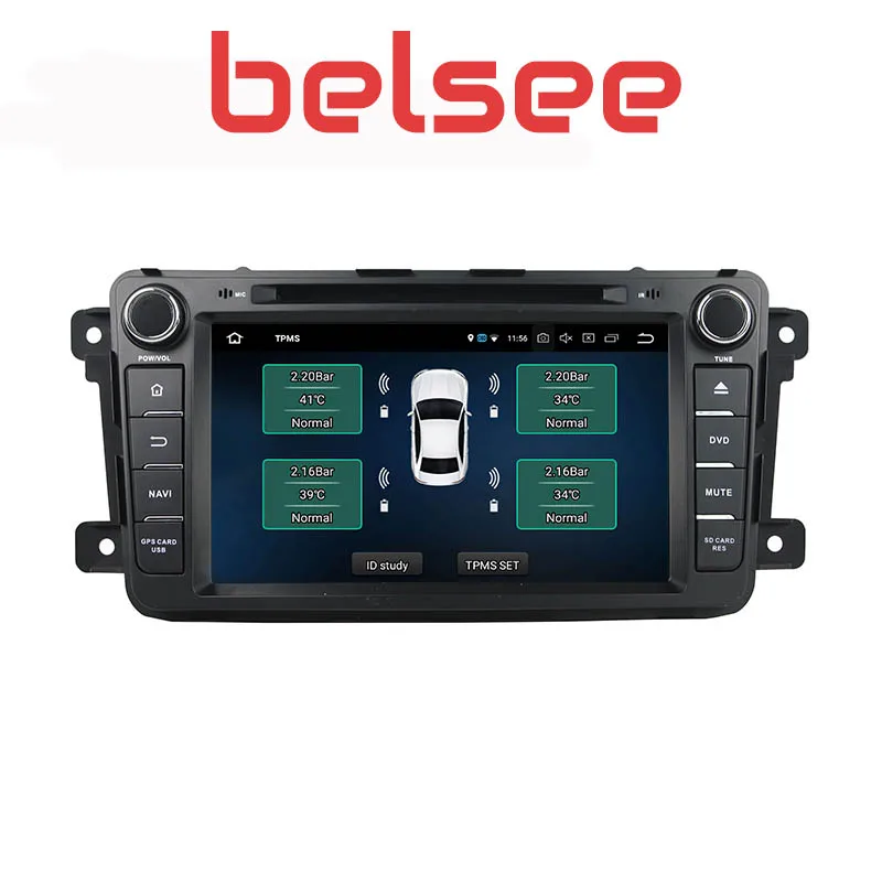 Belsee, четыре ядра, 4+ 64 ГБ, Android 9,0, автомобильный dvd-плеер, сенсорный экран, Carplay, радио, головное устройство, gps навигация для Mazda CX9 CX 9 CX-9