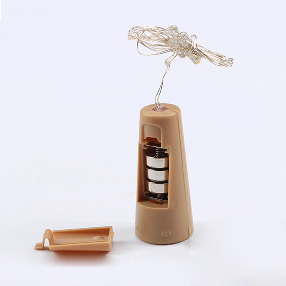 3/6 шт. светодиодная гирлянда из медной проволоки с аккумулятором звездная пробка