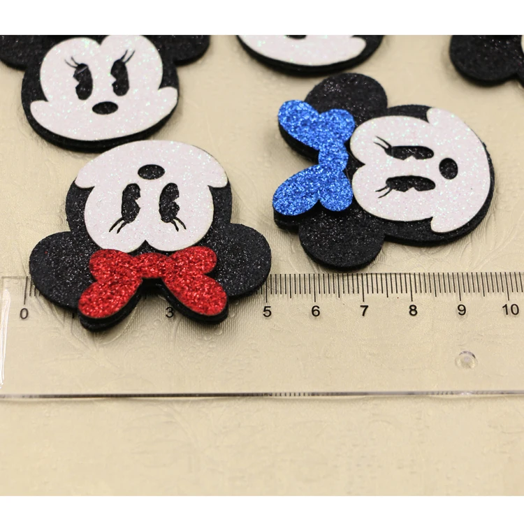 50 pcs/lot Glitter Cartoon Animal Hair accessories shoe garment decoration |