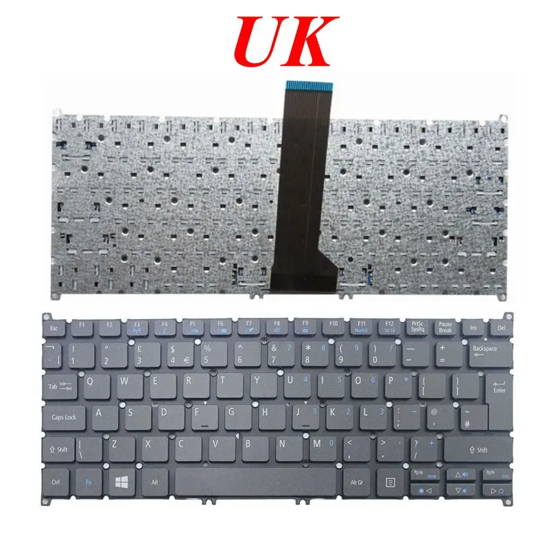 GZEELE новая клавиатура для ноутбука в Великобритании ACER V5 122 131 122P 132 V13 132P E11