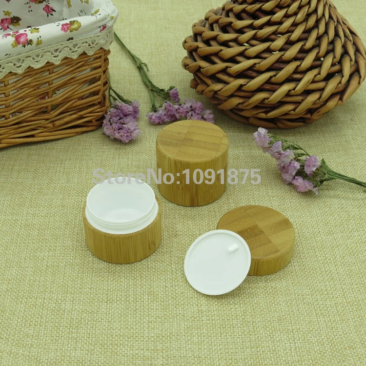 Бесплатная доставка 15 г бамбуковые Кричащие банки с полипропиленовым внутренним