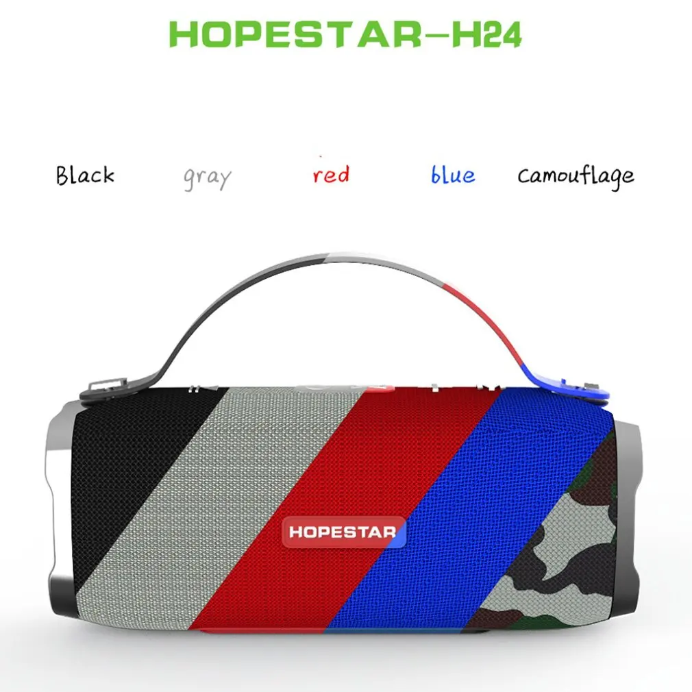 HOPESTAR H24 динамик Портативный беспроводной громкий динамик стерео звук Открытый водонепроницаемый динамик Мобильная мощность