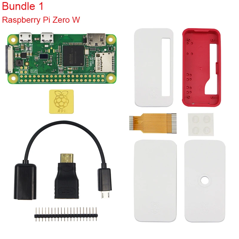 Чехол Raspberry Pi Zero W, акриловый чехол+ черный алюминиевый радиатор, прозрачная коробка, совместимая с платой Raspberry Pi Zero V 1,3