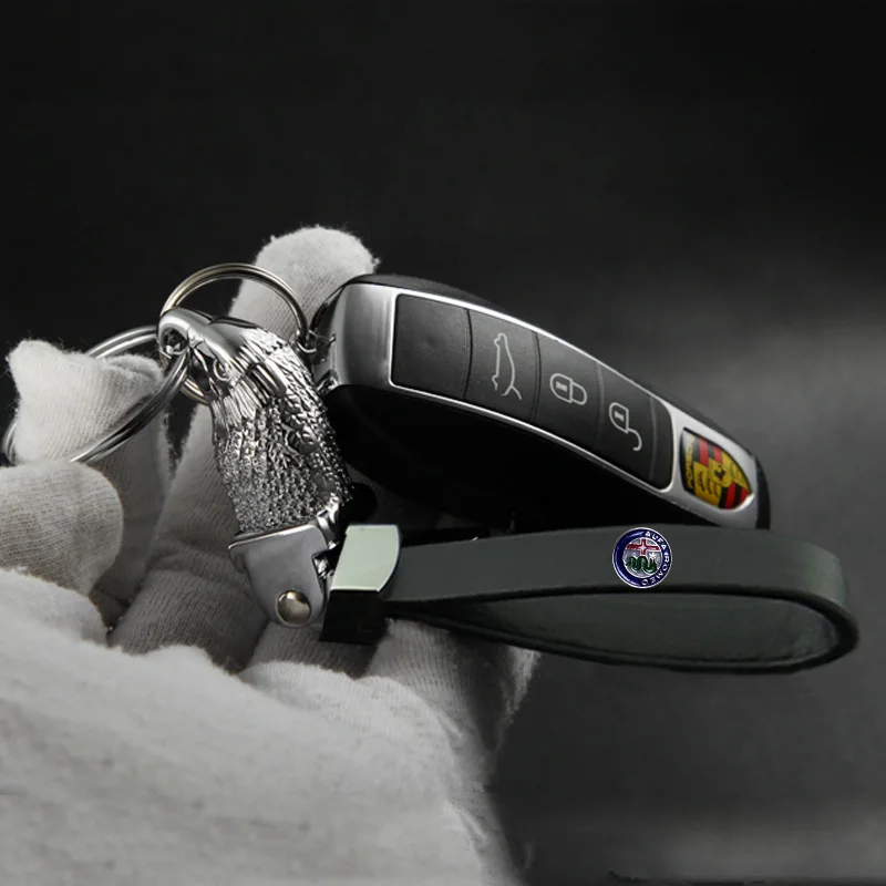 Брелок для ключей с головой орла мужской аксессуар Alfa Romeo|car key ring|alfa chainalfa romeo chain |